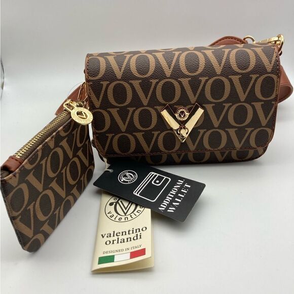 NWT Valentino Orlandi Vo Signature Crossbody W/Wallet - Picture 1 of 11